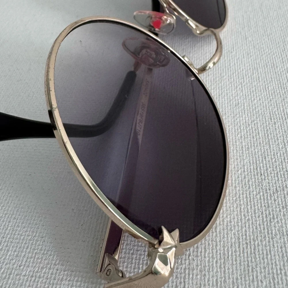 BETSEY JOHNSON SUNGLASSES AVIATOR BJ710 - Picture 8 of 12